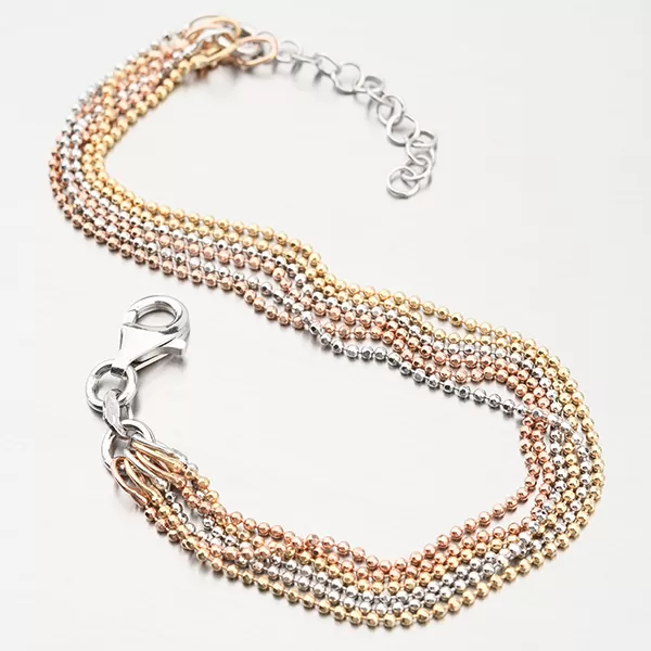 Dámský náramek stříbro 925 pozlacený B1400780-1264-SLX