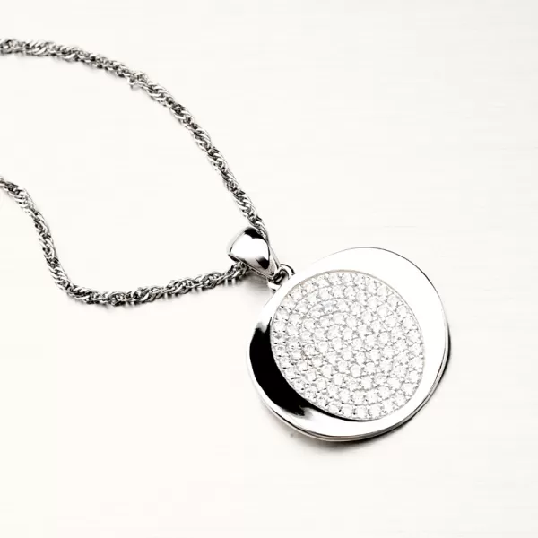 Stříbrný přívěsek se zirkony PKL-3108