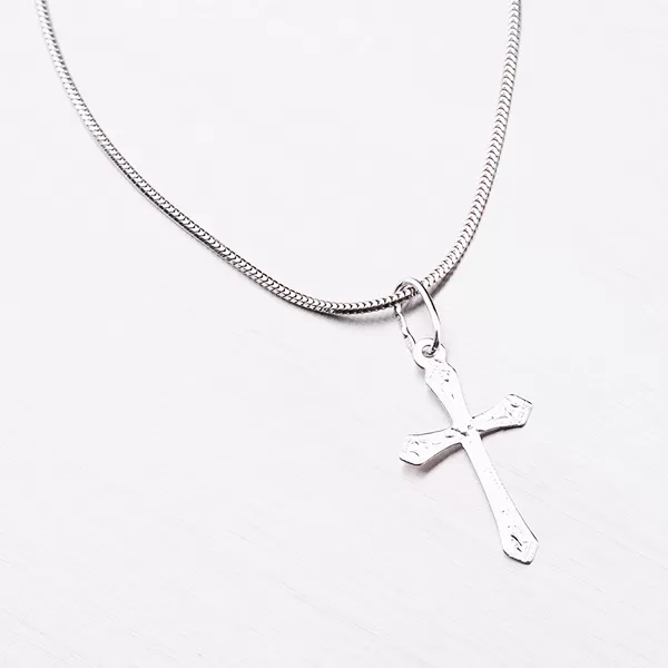 Křížek z bílého zlata 327-1132