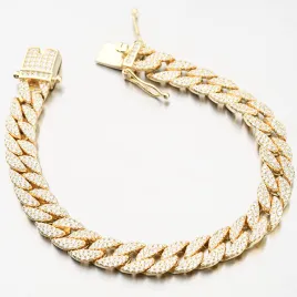 Dámský náramek stříbro 925 zirkon pozlacený B2100527-1905-SLX