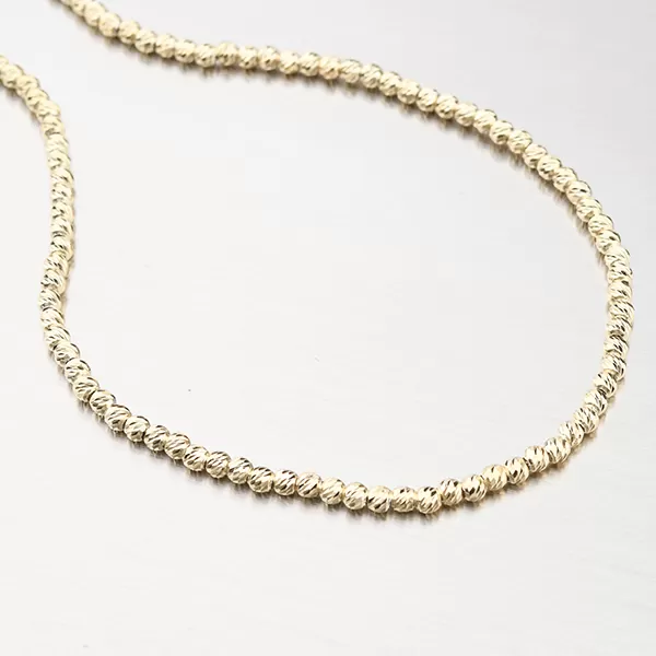 Zlacený náhrdelník broušený - stříbro 925 N2500503-0493-SLX