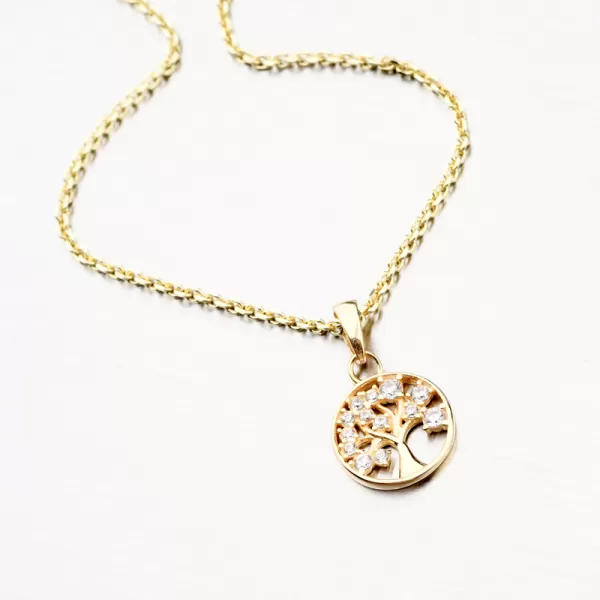 Zlatý přívěsek - strom života 43-21997
