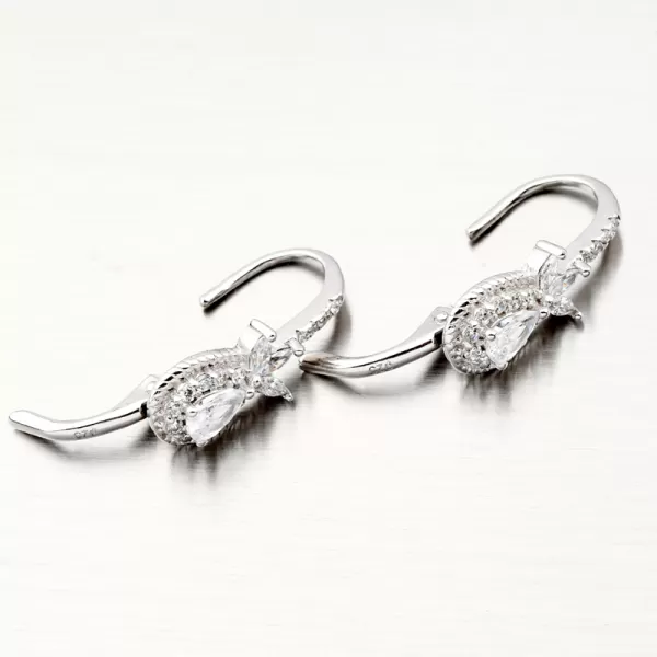 Stříbrné náušnice se zirkony PKL-2078