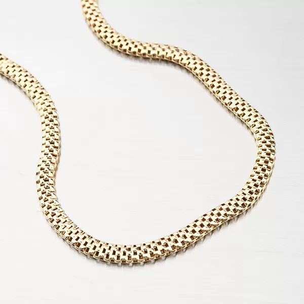 Zlacený stříbrný náhrdelník N1300485-1264-SLX