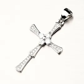 Dámský přívěsek stříbro 925 zirkon kříž PKL-3075