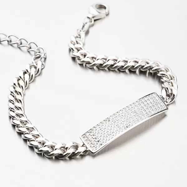 Stříbrný náramek se zirkony B2001195-1905-SLX