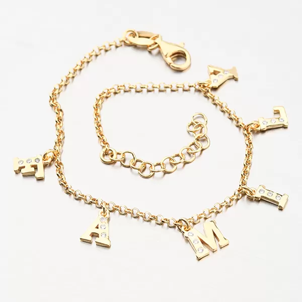 Zlacený náramek FAMILY - stříbro 925 B2001471-0331-SLX