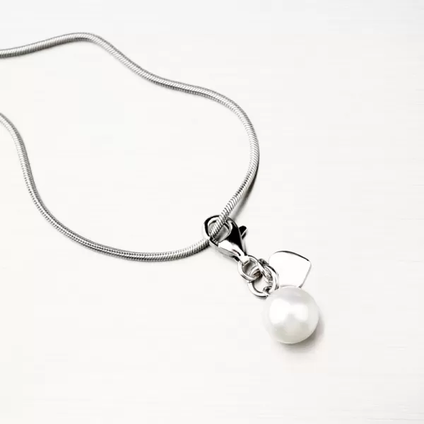 Dámský přívěsek stříbro 925 perly a se srdcem PKL-3083