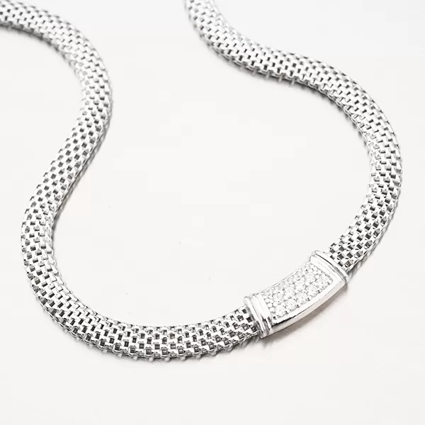 Náhrdelník - stříbro 925 se zirkony N1902537-2196-SLX