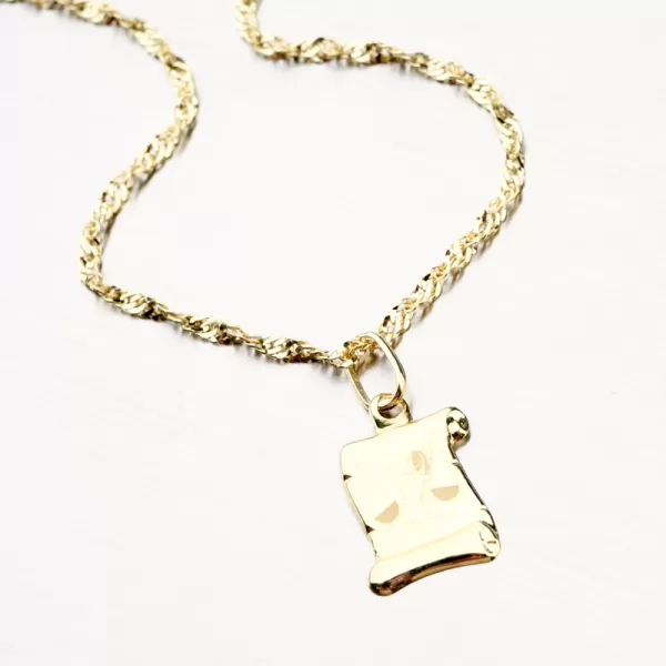 Přívěsek žluté zlato 585 váhy - měsíční znamení 43-2081-09