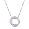 Stříbrný náhrdelník s krystaly Swarovski fialový 32016.3 violet