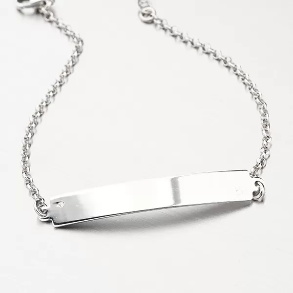 Náramek s destičkou - stříbro 925 B1602349-0863-SLX