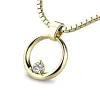 Dámský přívěsek přírodní diamant 0.050 ct G/SI - kroužek s briliantem 140023-ZL-DIA