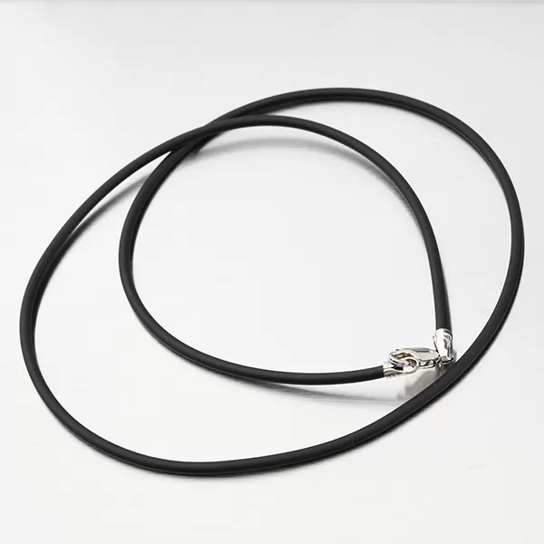 Náhrdelník ze stříbra a kůže N1400489-348-SLX