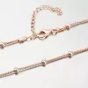 Stříbrný náhrdelník v barvě růžového zlata N2100004-0850-SLX