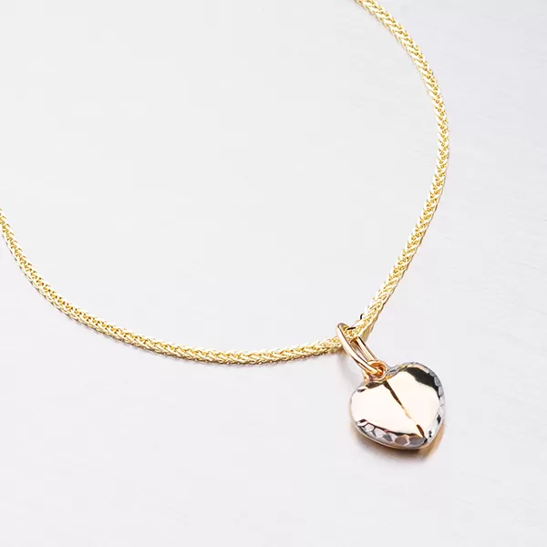 Dámský přívěsek zlato mix 585 srdce 112-1109.5