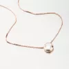 Růžovým zlatem pozlacený náhrdelník se zirkonem N1400019-0871-SLX