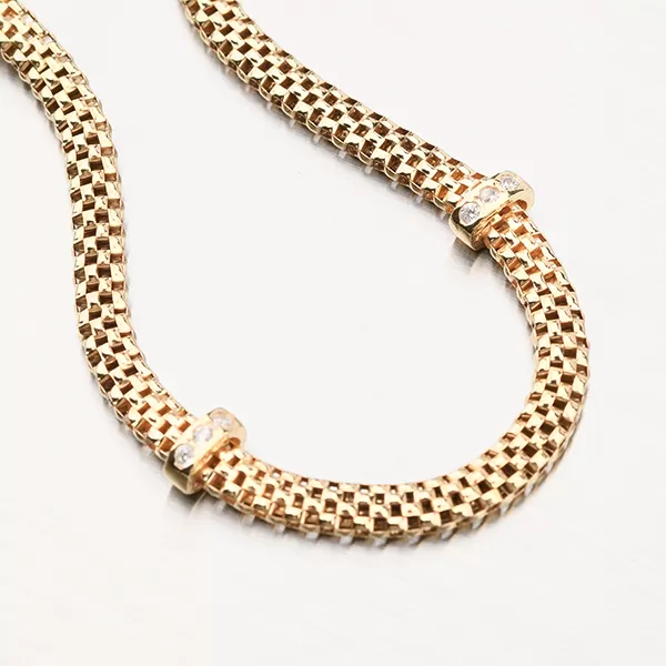 Dámský náramek stříbro 925 pozlacený se zirkony B1400707-1264-SLX