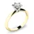 Zásnubní prsten žluté zlato 585/1000 přírodní diamant 0.410 ct G/SI ZP-140016D-ZLB