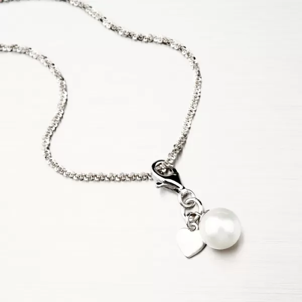 Dámský přívěsek stříbro 925 perly a se srdcem PKL-3083