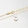 Náhrdelník s krystaly v barvě žlutého zlata N1500754-2120-SLX