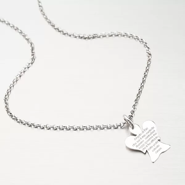 Stříbrný náhrdelník s andělem N1604194-1264-SLX