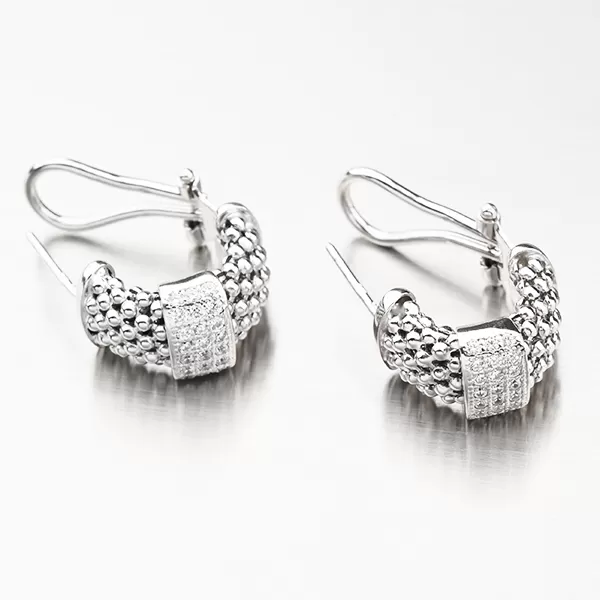 Náušnice se zirkony - stříbro 925 E1500203-2196-SLX