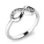 Dámský prsten bílé zlato 585 přírodní diamant 0.050 ct G/SI brilianty - infinity 140007B-DIA