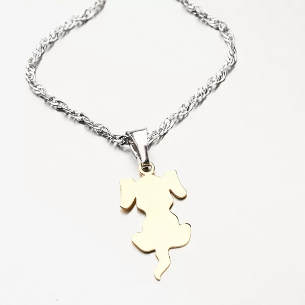 Stříbrný přívěsek ve tvaru psa se zlacením P1400170-1507-SLX