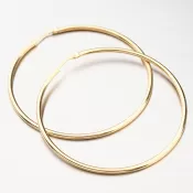 Stříbrné kruhy v barvě žlutého zlata 55 mm E1403902-1234-SLX