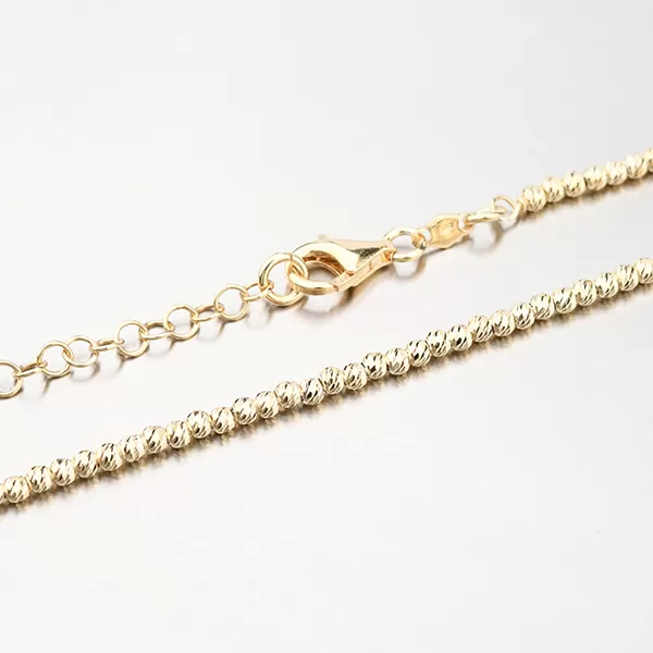 Zlacený náhrdelník broušený - stříbro 925 N2500503-0493-SLX