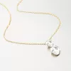 Náhrdelník s krystaly v barvě žlutého zlata N1500754-2120-SLX