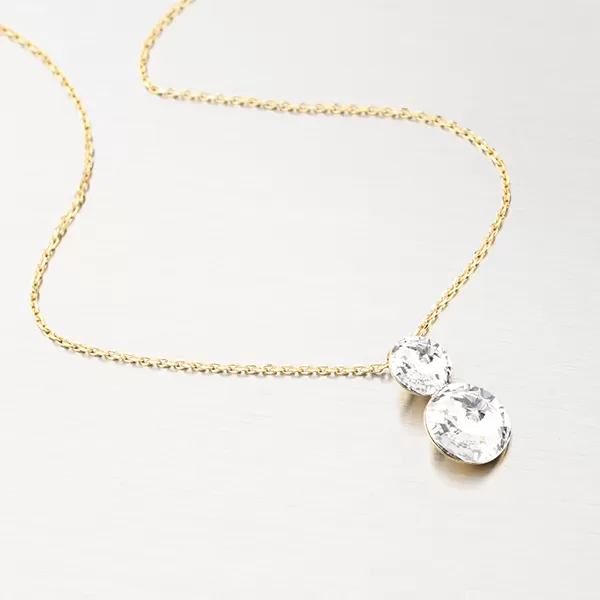 Dámský náhrdelník stříbro 925 krystaly v barvě N1500754-2120-SLX