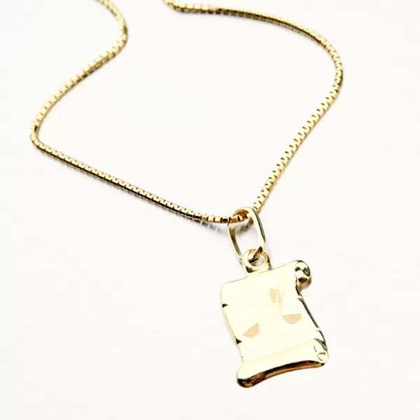 Přívěsek žluté zlato 585 váhy - měsíční znamení 43-2081-09