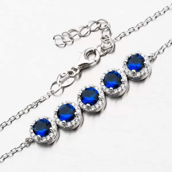 Stříbrný náramek se zirkony B1603410-1905-SLX