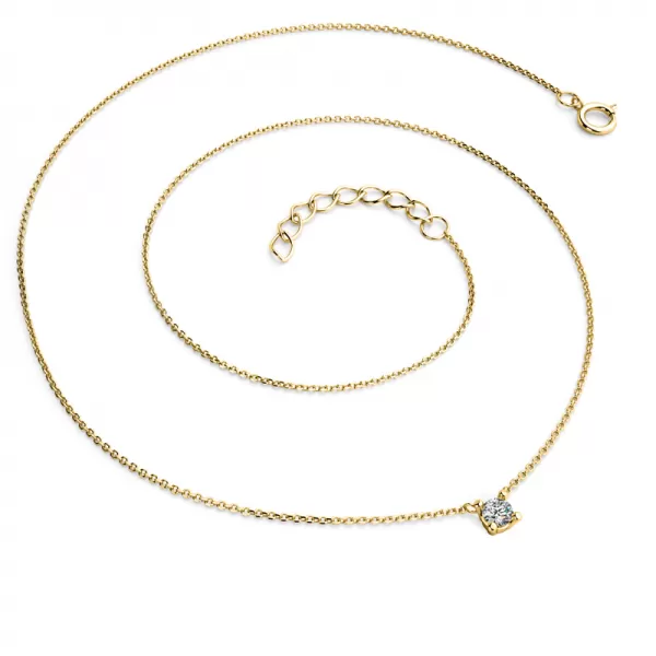 Zlatý náhrdelník s briliantem 10828-NH01-ZL