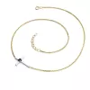 Náhrdelník s křížkem s černým diamantem 10872-NH01-ZLB-Black