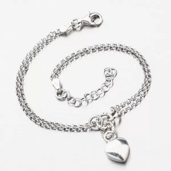 Náramek se srdíčkem - stříbro 925 B1702582-1264-SLX