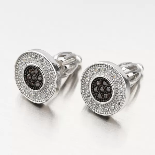 Stříbrné náušnice pecky se zirkony UPST-121567S