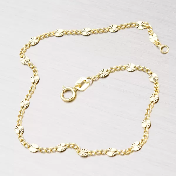 Ozdobný zlatý řetízek 45-1237