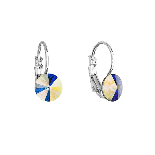 Náušnice bižuterie se Swarovski krystaly AB efekt kulaté 51031.2 51031.2 KRYSTAL AB