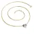 Dámský náhrdelník zlato mix 585/1000 přírodní diamant 0.176 ct G/SI srdce s brilianty 10877-NH01-ZLB