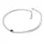 Dámský náramek bílé zlato 585/1000 přírodní diamant 0.130 ct černý 10828-NR02-B-Black