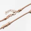 Růžově zlacený stříbrný náramek s kuličkami B1501467-1264-SLX