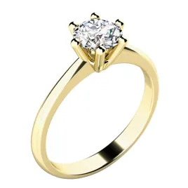 Zásnubní prsten žluté zlato 585/1000 zirkon ZP-10720-ZL-ZIR