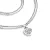 Dámský náhrdelník bílé zlato 585/1000 přírodní diamant 0.096 ct G/SI srdce 10881-NH02-B