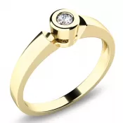 Zásnubní prsten se zirkonem ZP-10934-ZL-ZIR