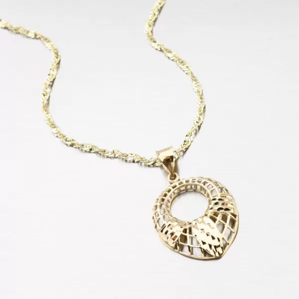 Zlatý přívěsek s gravírováním PKL23-002