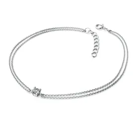 Dámský náramek bílé zlato 585/1000 přírodní diamant 0.130 ct G/SI 10828-NR02-B