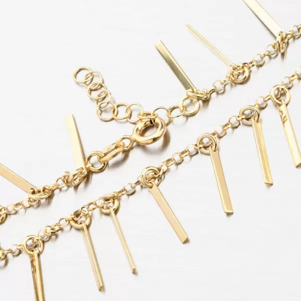 Dámský náramek stříbro 925 zlacený s přívěsky B1902902-2571-SLX